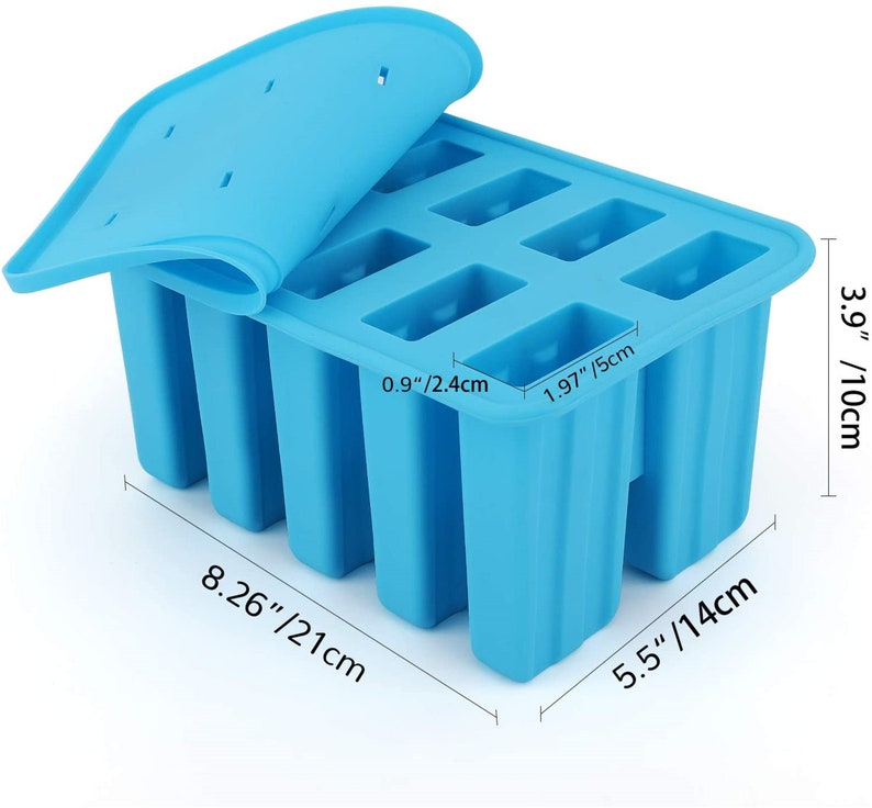 Ice Pop Maker cavity of 10 Food Grade Silicone Frozen Ice Etsy