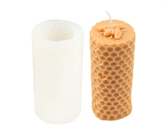 3D Bee Honeycomb Silicone Mold Candle Soap Resin Craft Mould DIY Cake  Decoration