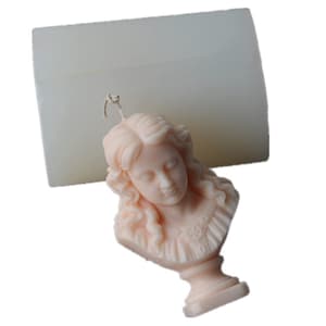Candle Molds Silicone Mold for Candle Making European Girl Head Candles Resin Mould Epoxy Resin Casting Molds DIY Aromatherapy Candle