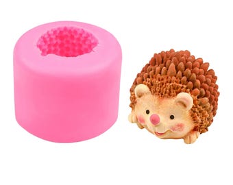 3D Hedgehog Silicone Mold - Chocolate, Soap, Candle Making