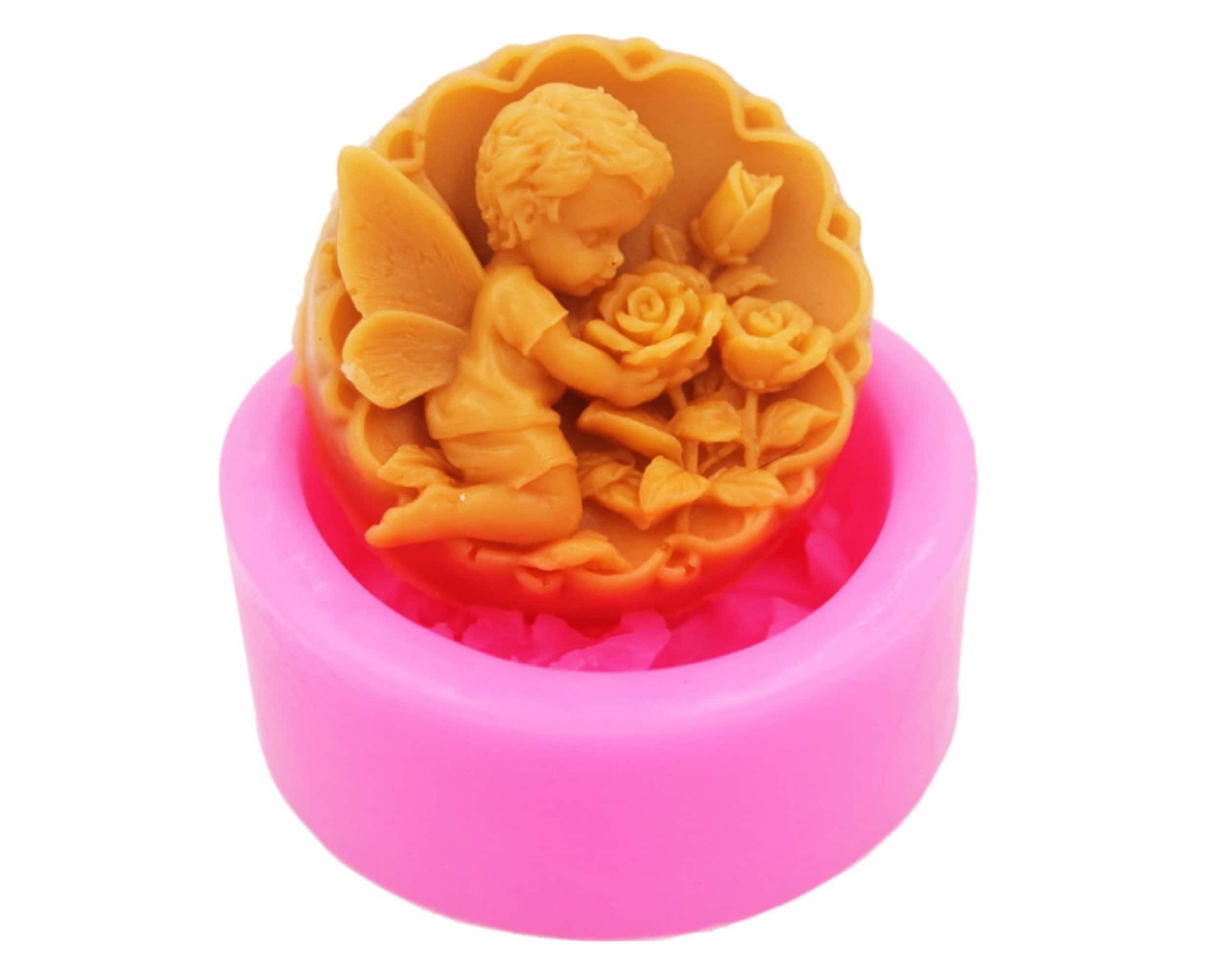 Moldes De Silicona Para Jabón/flores 3D - Pack De 3 (rosa, Azul, Verde)