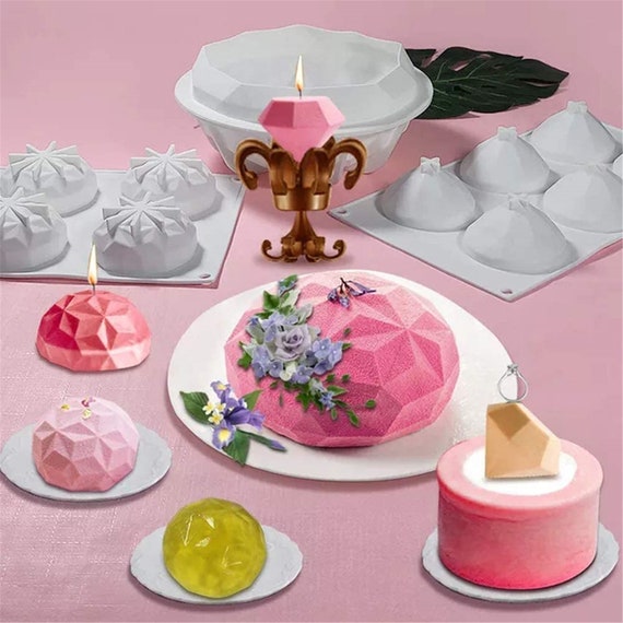 Stampo in silicone Stampi per torta rotondi geometrici perfetti per mousse,  chiffon, torte con gemme e mini torte -  Italia