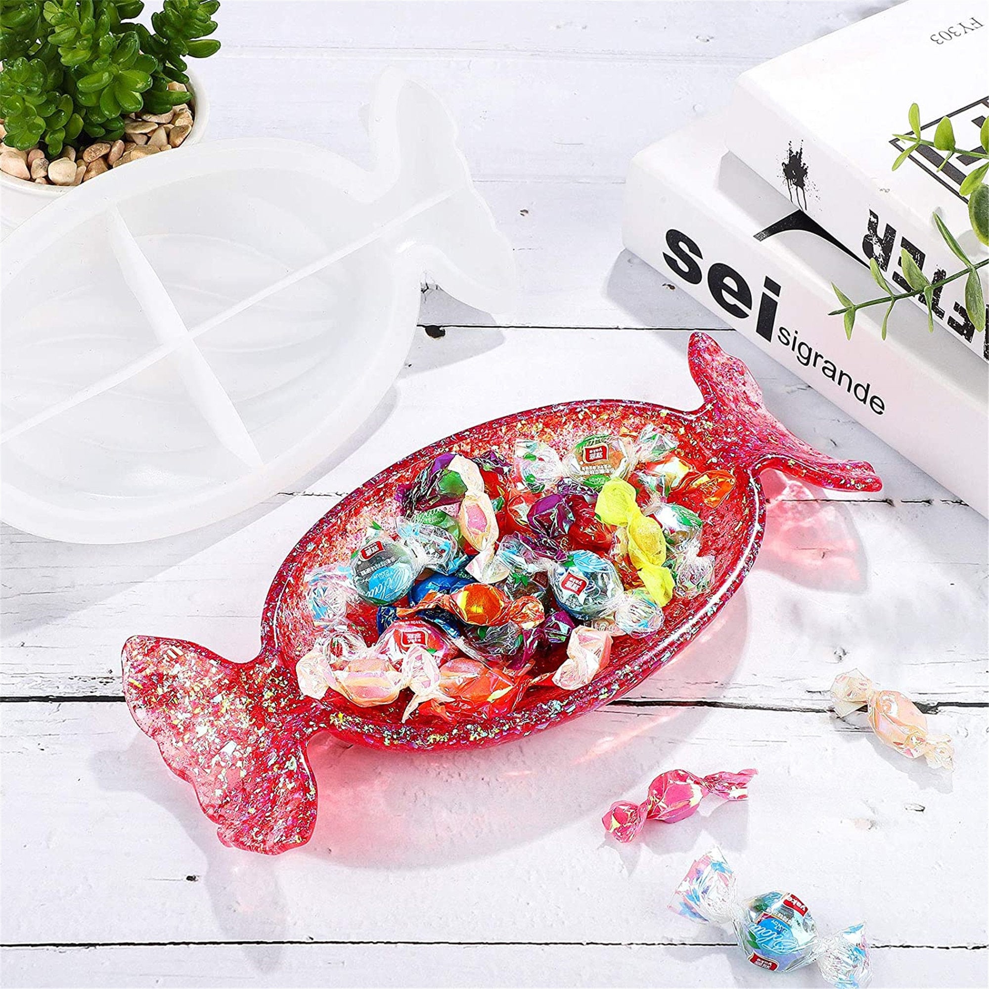 Tray Resin Mold Large Candy Shaped Tray Silicone Mold Epoxy Etsy