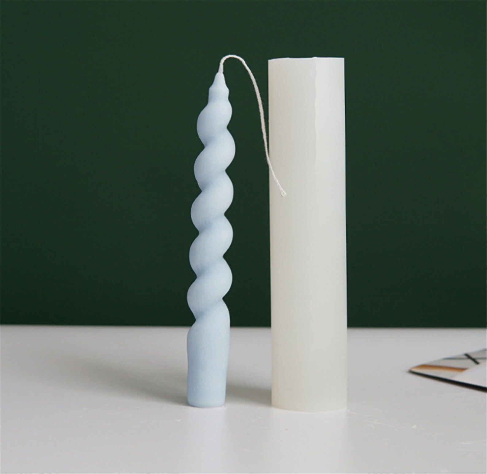 Spiral Taper Candle Mold Taper Mold DIY Silicone Candle Etsy