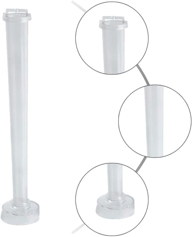 Tall Taper Candle Mold: Clear Plastic Candlestick Making (2.2 x 25cm) image 5