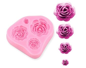 Roses Flower Silicone Cake Mold Chocolate Sugarcraft Decorating Fondant Making