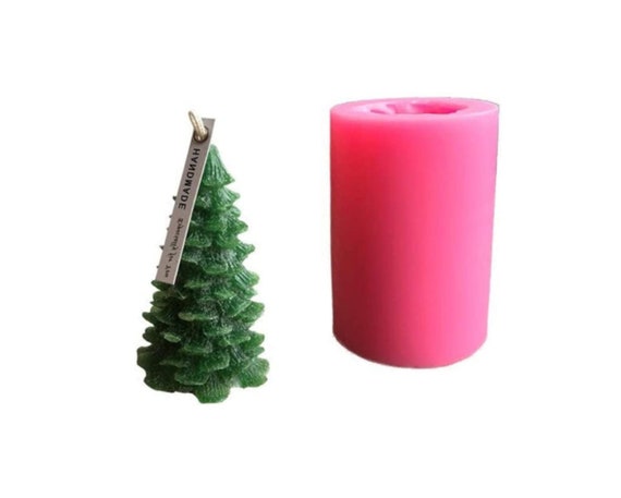 Set De 2 Moldes De Silicona Para Navidad – Ideal Para Velas, Jabón, Resina Y Manualidades DIY Con Forma De árbol Y Adornos Navideños