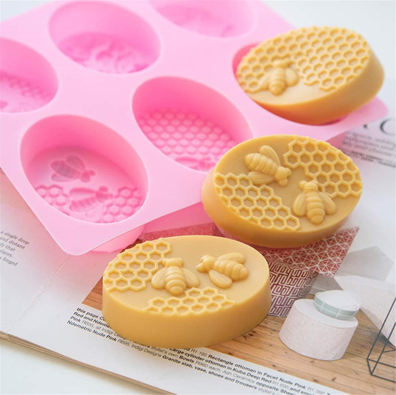 2 PCS 3D Bumble Bee Soap Molds Honeybee Molds Silicone for Etsy
