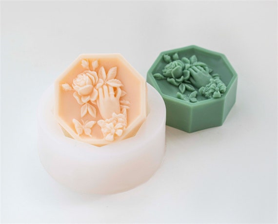 Bridal Bouquet Rose Silicone Mold - DIY Soap & Candle Making | Food Grade Reusable Mold