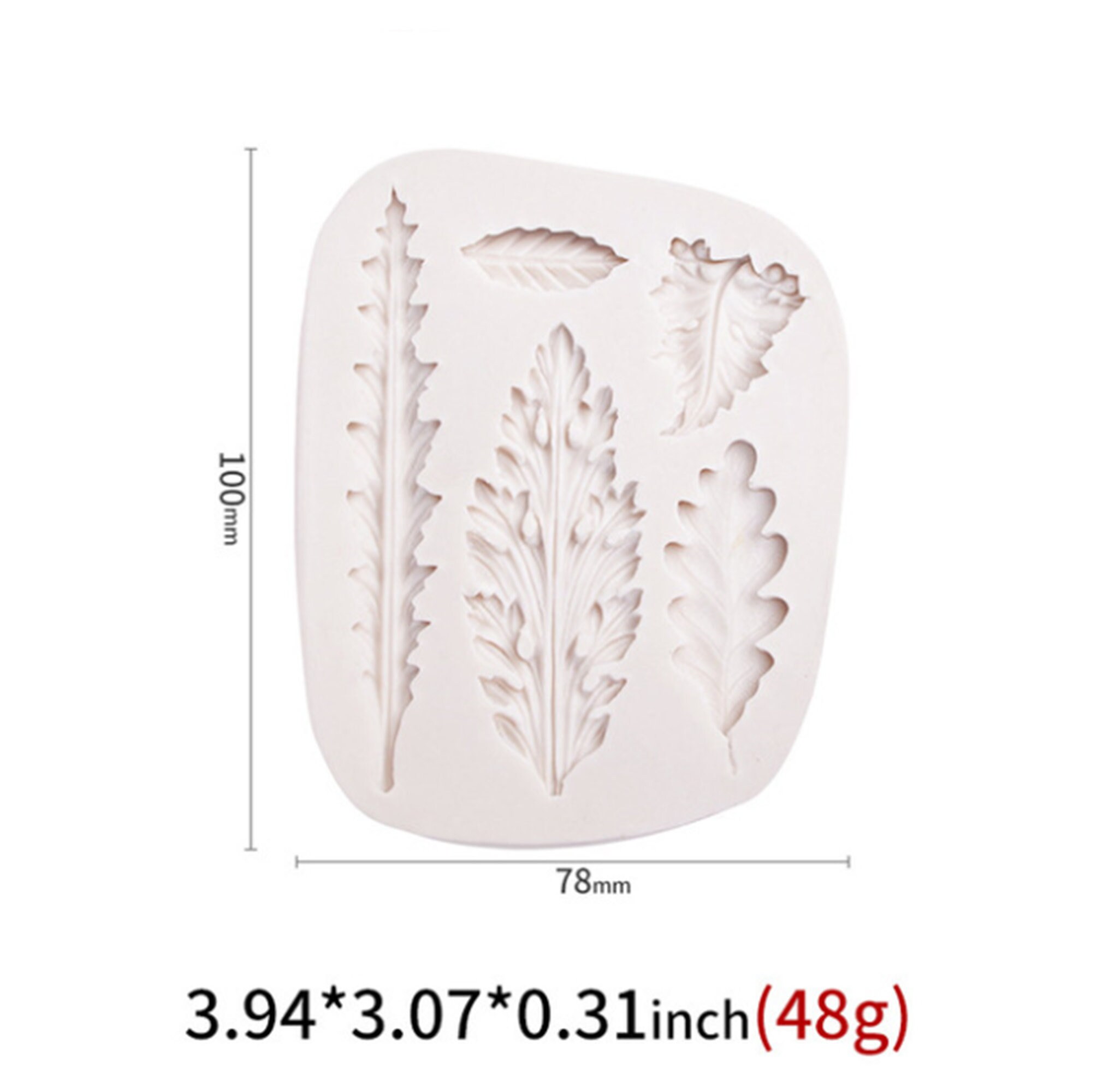 Silicon Tree Mold Shiyou-ZiXiang Tree Branch Twig Silicone Mold Branch Leaves Fondant Molds For Chocolate Candy Cake Decorating Cupcake Topper Gum Paste Set Of 4 Leaf Concrete Mold