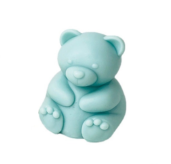 3D Teddy Bear Ice Cube Mold Silicone Cute Bear Mould Soap Candle