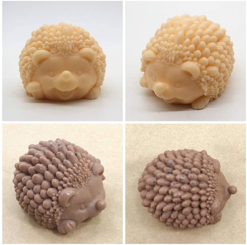 3D Cute Hedgehog Soap Mold Craft Art Silicone Soap Mold DIY Etsy