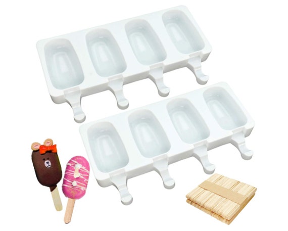 American Ice Pop Maker - 10 Pops + 50 Wood Sticks + Brush