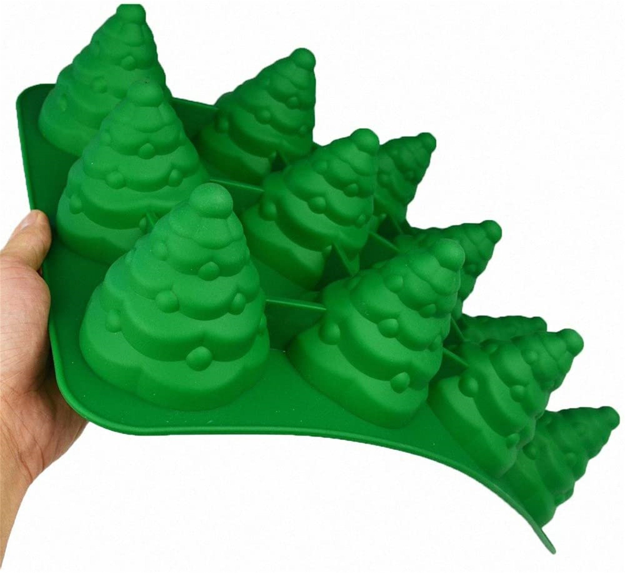 3D Christmas Tree Baking Mould Cake Pan Silicone Mold,5 Cavities Christmas  Tree for Bread, Mousse Cake,muffins,ice Cubes - AliExpress