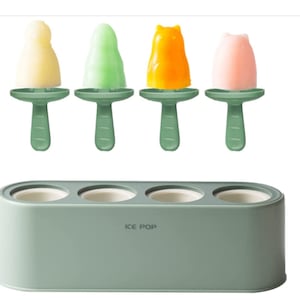 Cartoon Silikon Ice Pops Formen: BPA frei, wiederverwendbare Eismaschine