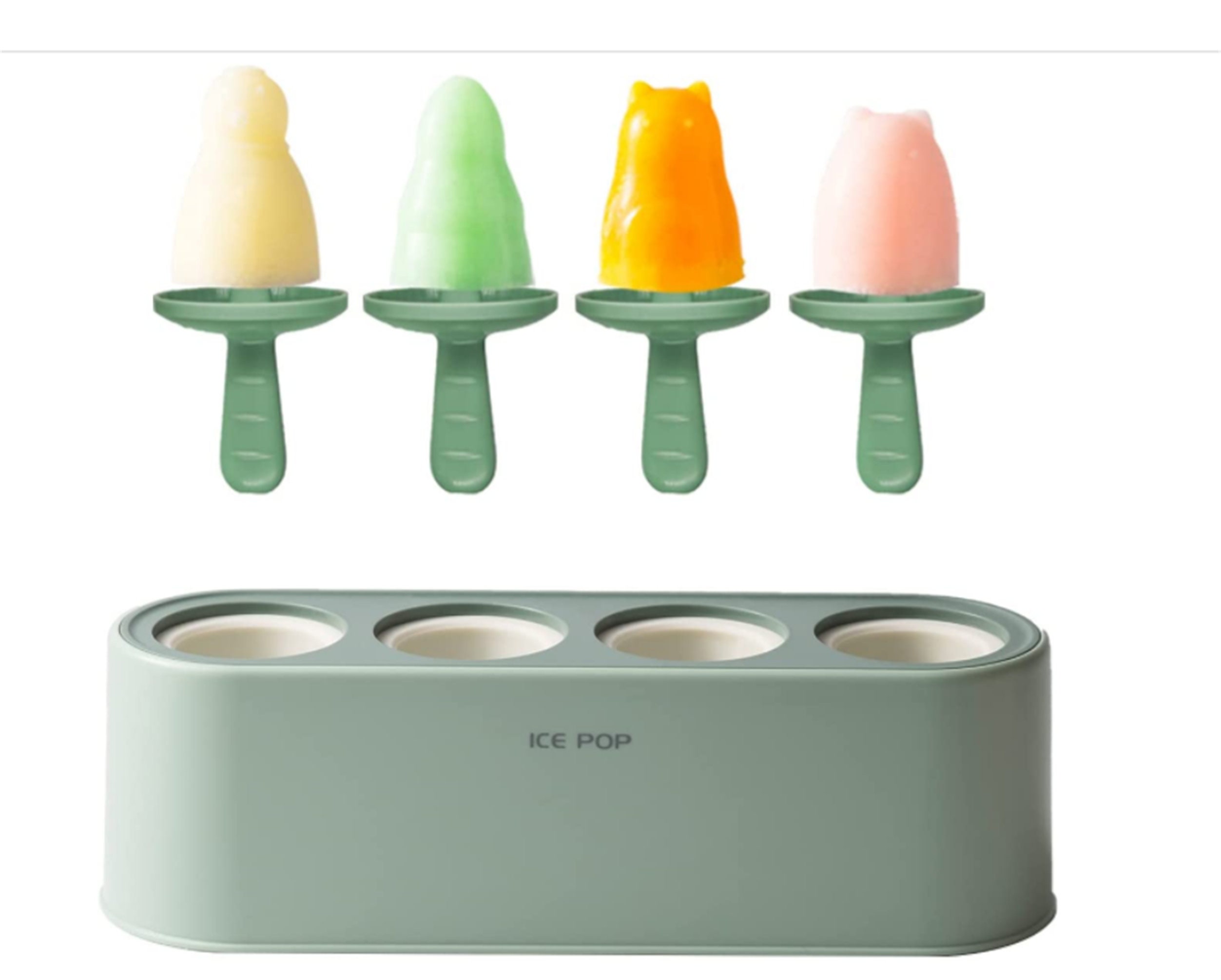 ZOKU Classic Pop Molds, 6 Easy-release Popsicle Molds With Sticks
