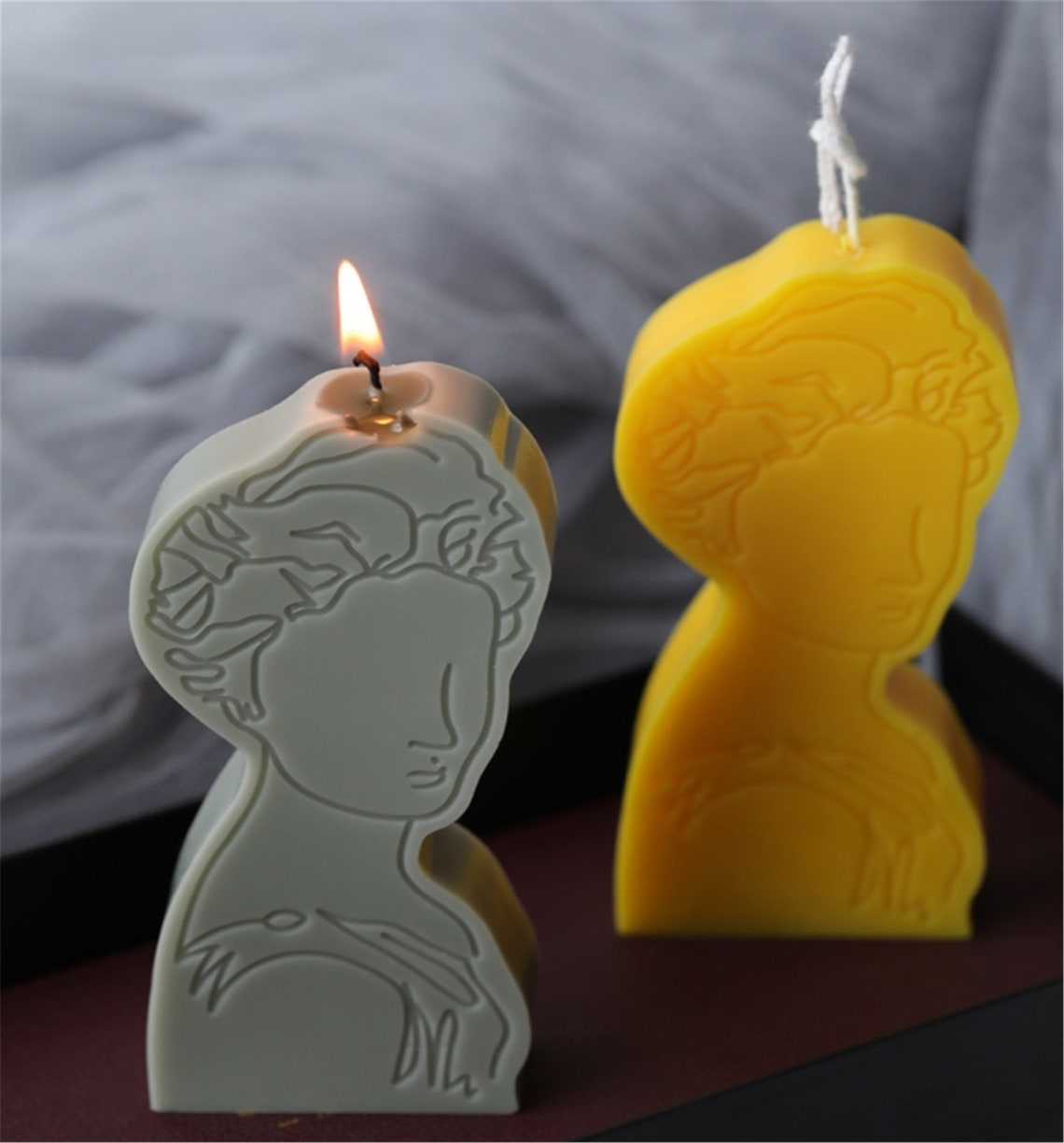 Silicone Candle Mold 3D Silicone Portrait Candle Soap Mold Etsy UK