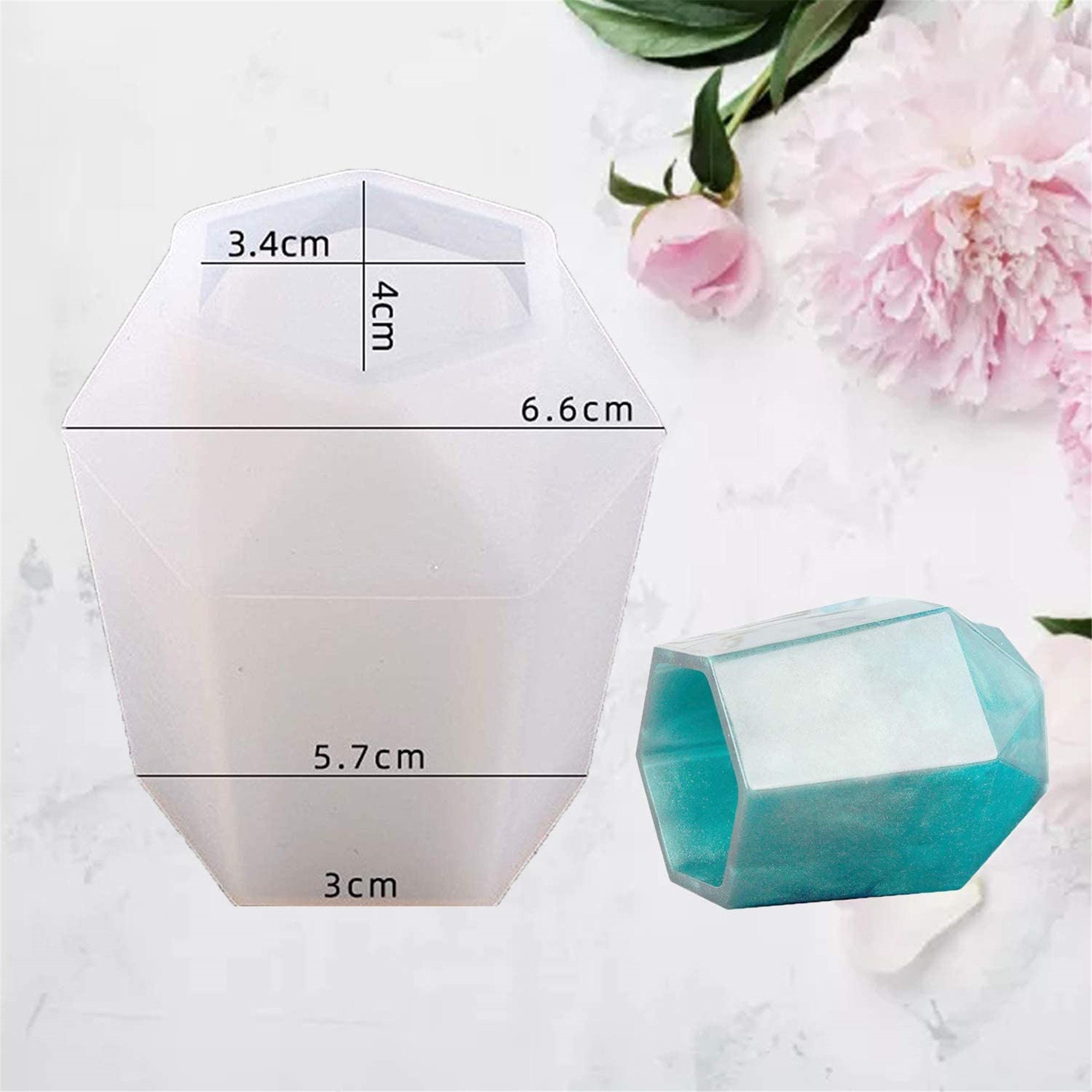 3 Pcs Cup Resin Silicone Mold, Kalolary Makeup Brush Holder Organizer  Cylinder Craft Epoxy Mold, DIY Flower Planter Pot Molds, Cup Mold, Pen  Holder
