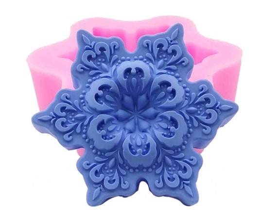 Snowflake Candy Cocoa Bomb Mold Christmas 3 Cavities 1 3D Design