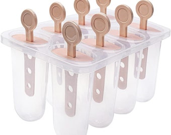Ice Pops Molds: Reusable Ice Cream Maker, Set of 8