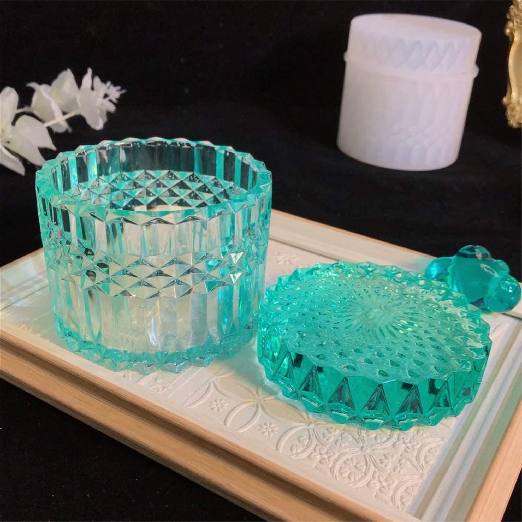 Box Resin Molds with Lids DIY Jewelry Jar Silicone Mold 3D Etsy