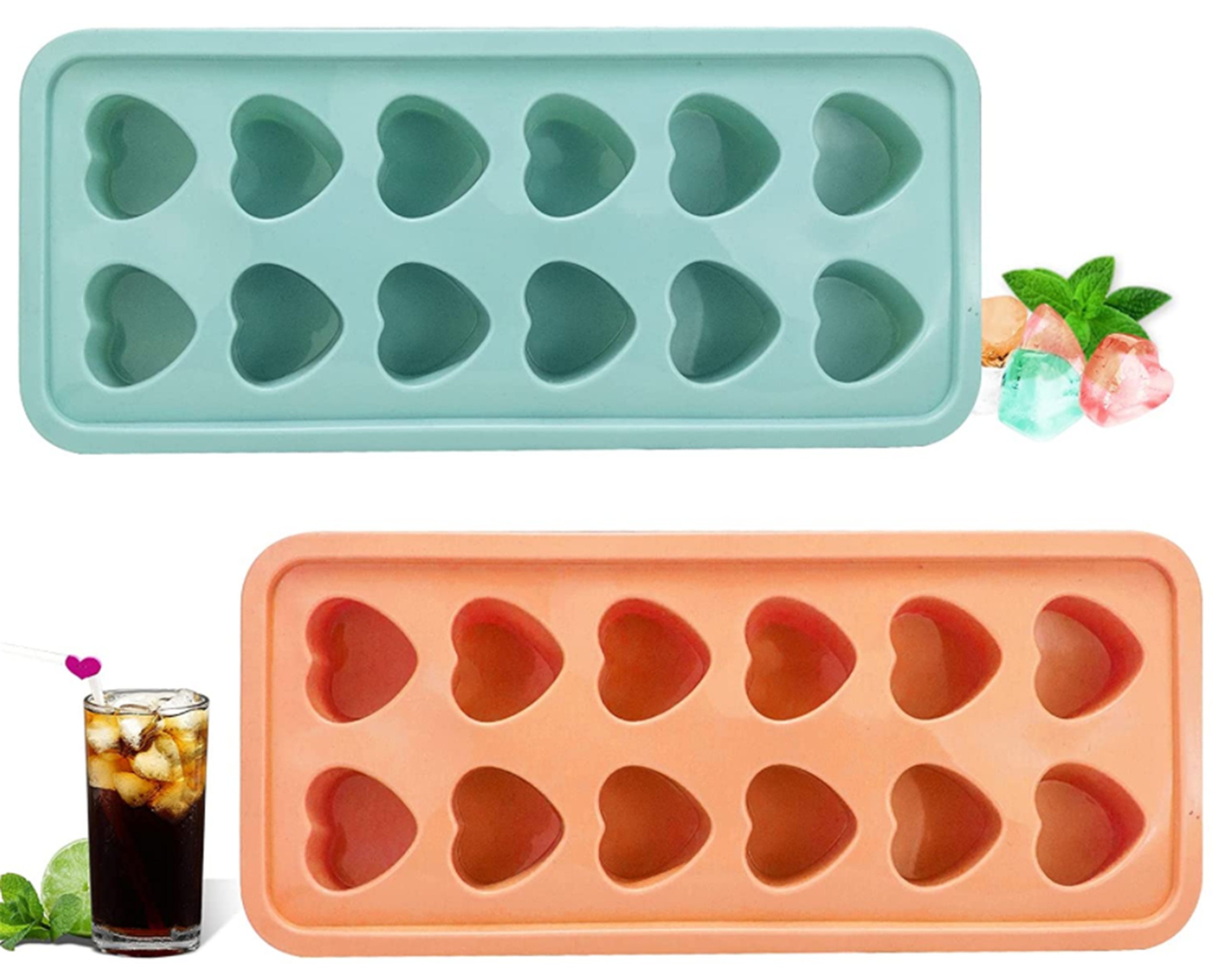 Flexible Silicone Ice Cube Tray 15 Square Ice Cube Maker Pudding Jelly  Mould L