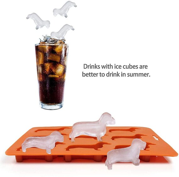 Dachshund Shaped Silicone Ice Cube Tray Dachshund Shaped Silicone Ice Cube Tray
