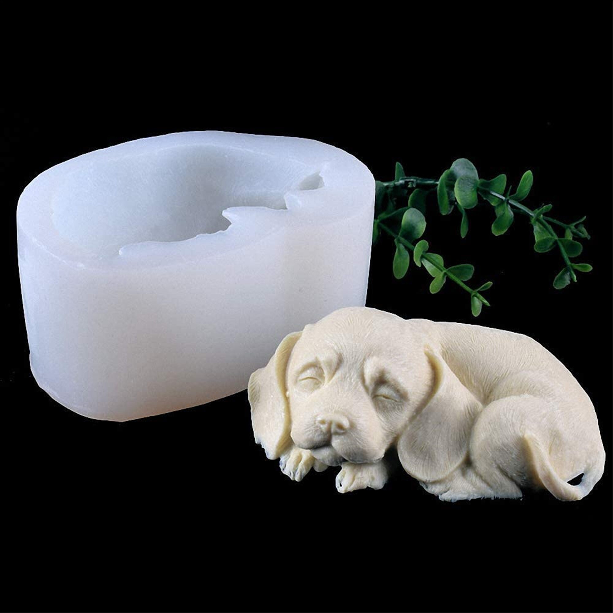 3D Dog Silicone Soap Mold Cute Puppy Candle Mold Chocolate Etsy UK