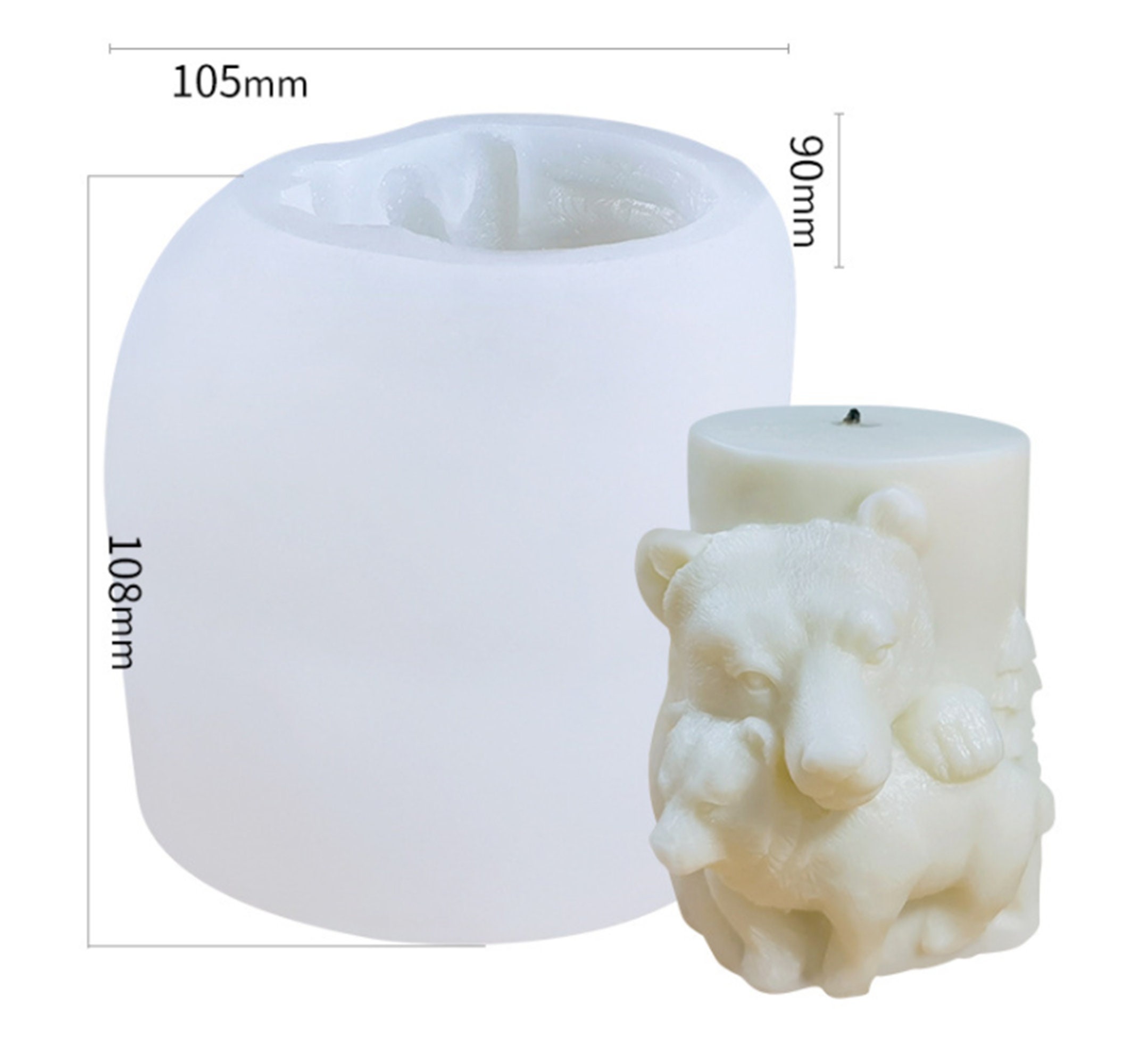 Stampi per Candele in Silicone, 3D Fleur de Vigne Stampi Silicone per Candele  Stampo Candele Silicone per Stampi Candele Fai Da, 1Pcs Candele a Forma di  Gomitolo per Fare Candele Sapone Aromaterapia 