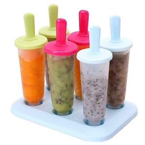 Popsicle-Formen Ice Pop Makers Ice Pop Formen Eisbar Maker Kunststoff Cakesicle Mould, Kinder Eiswürfelbehälter Lolly Pops, Küchenzubehör