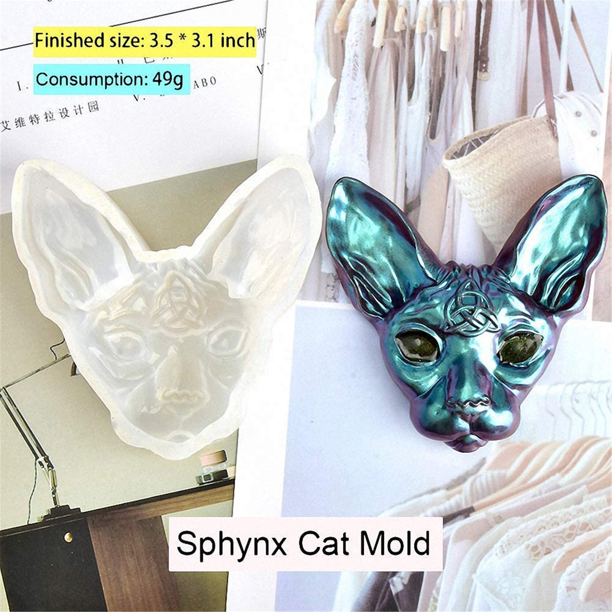 Canadian Hairless Cat Beerus Devil DIY Hand Craft Epoxy Resin Etsy