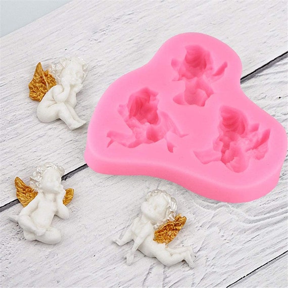 3d Angels Fairy Silicone Mold Cake Mold Decoration Handmade Soap Fudge Molds  