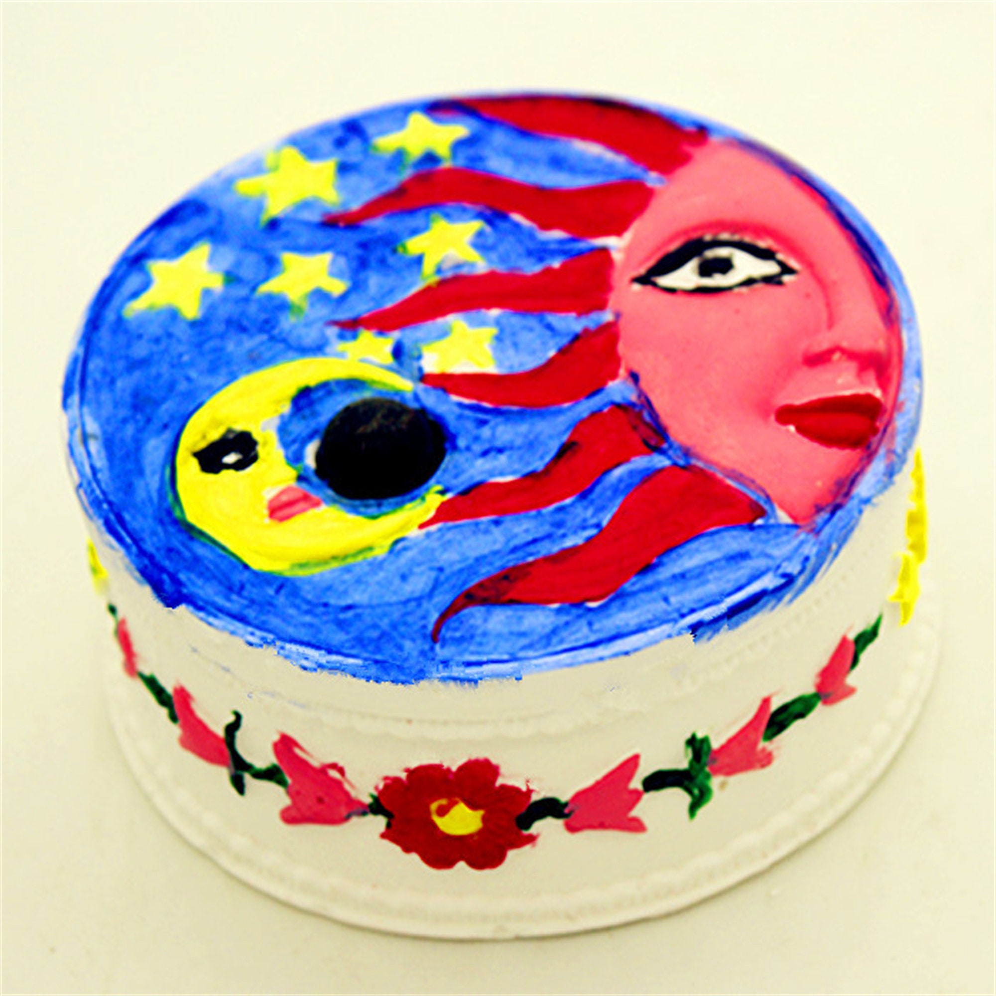 4-fach Seifenform 'Mann Im Mond Mit Sternen' – Für Seifen & Badebomben, 9x9x2,5 Cm, Aus PVC