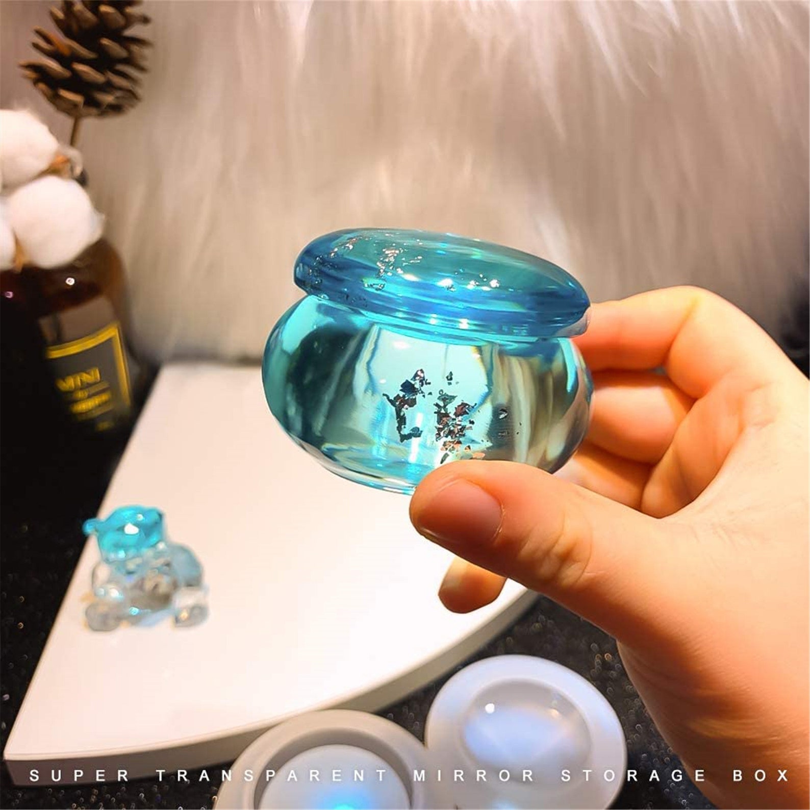 Small Jar Resin Molds With Lid Silicone Epoxy Casting Mold for Etsy