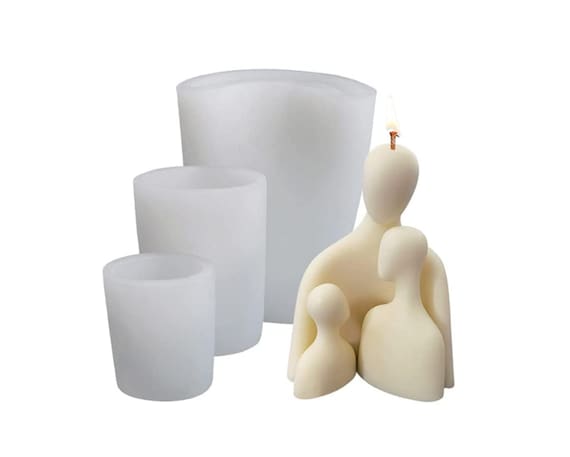  Moldes de vela para hacer velas, moldes de silicona para velas, moldes  de velas, moldes de velas fáciles de usar para velas : Arte y Manualidades