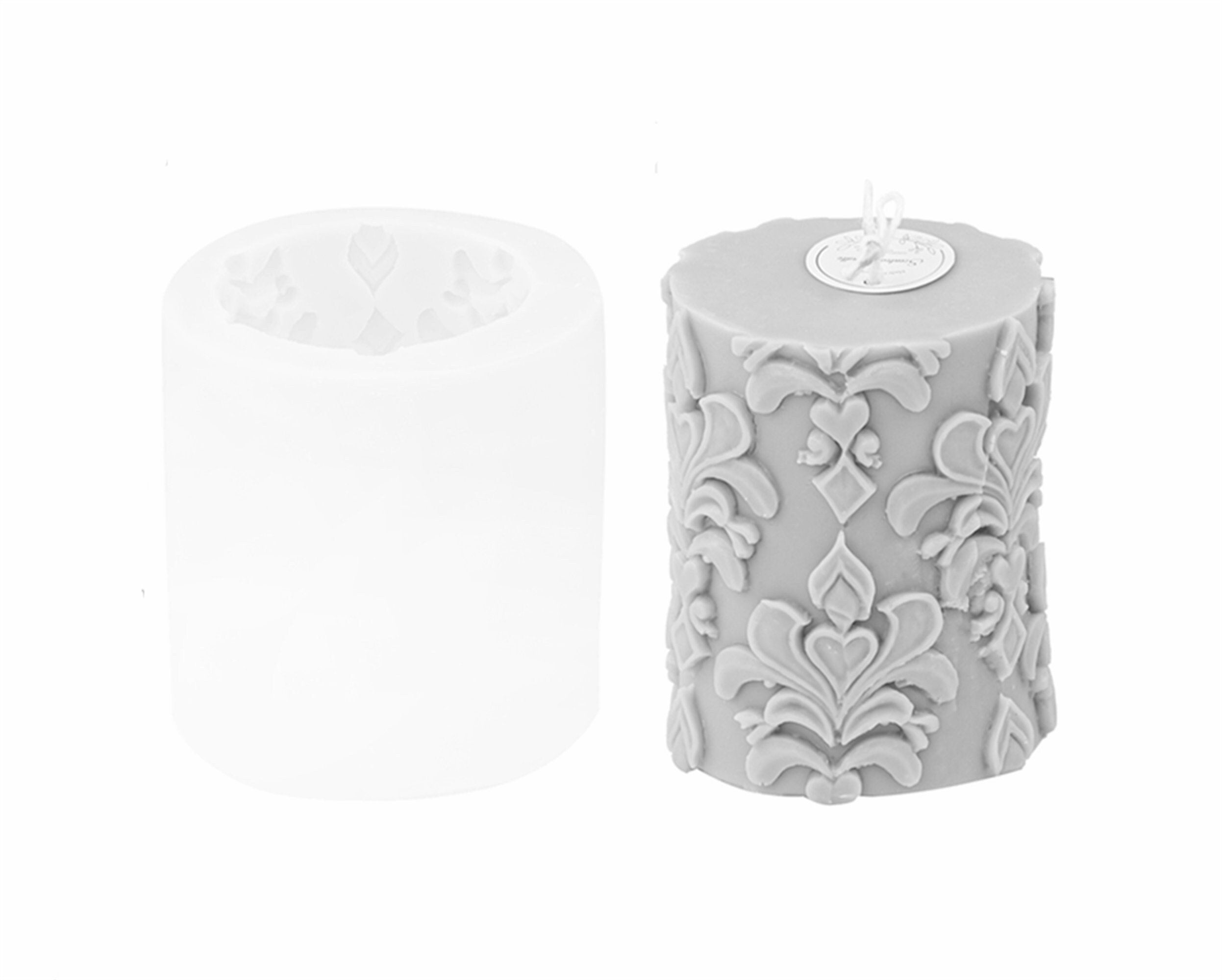 Lot De 4 Moules à Bougies En Silicone Cylindriques - Différentes Tailles Pour Créations DIY