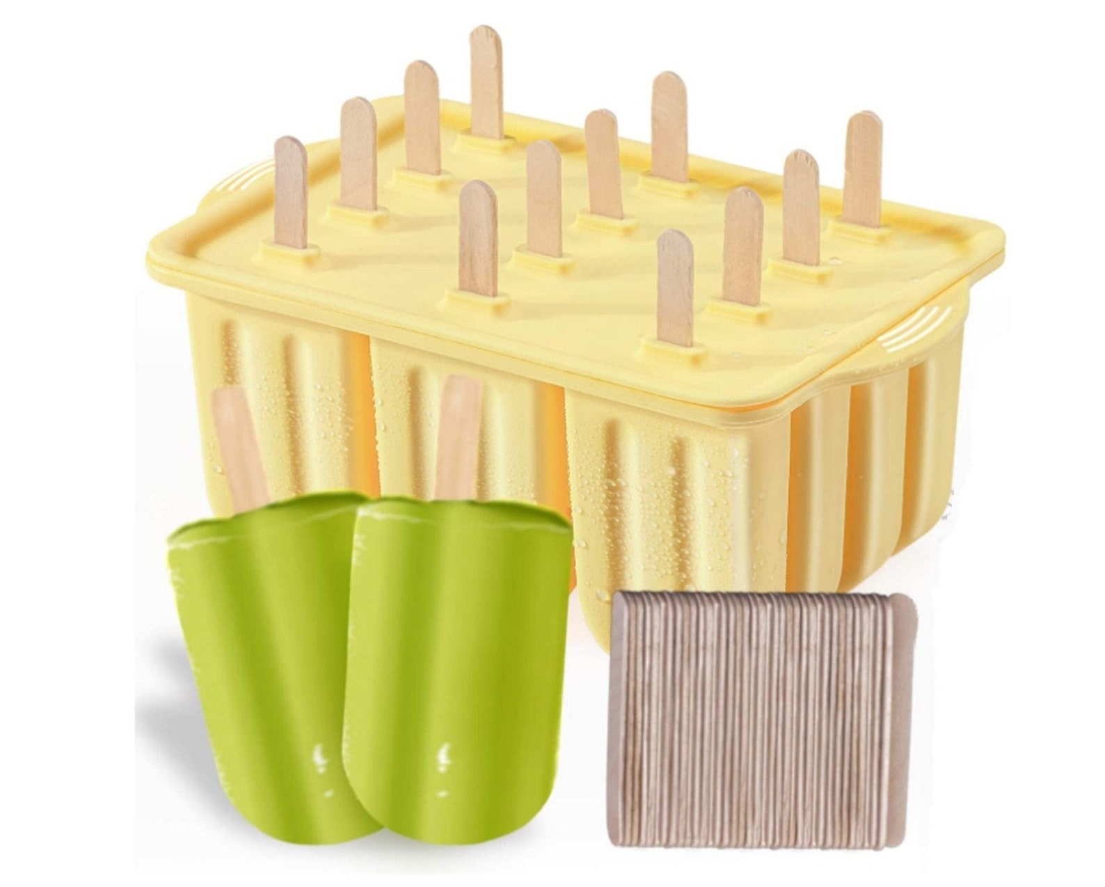 12 PCS Silicone Popsicle Molds EasyRelease BPAfree Popsicle Etsy