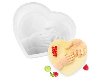 Heart Silicone Baking Mold: Mother's Day Cake, Mousse, Muffin Baking Pan