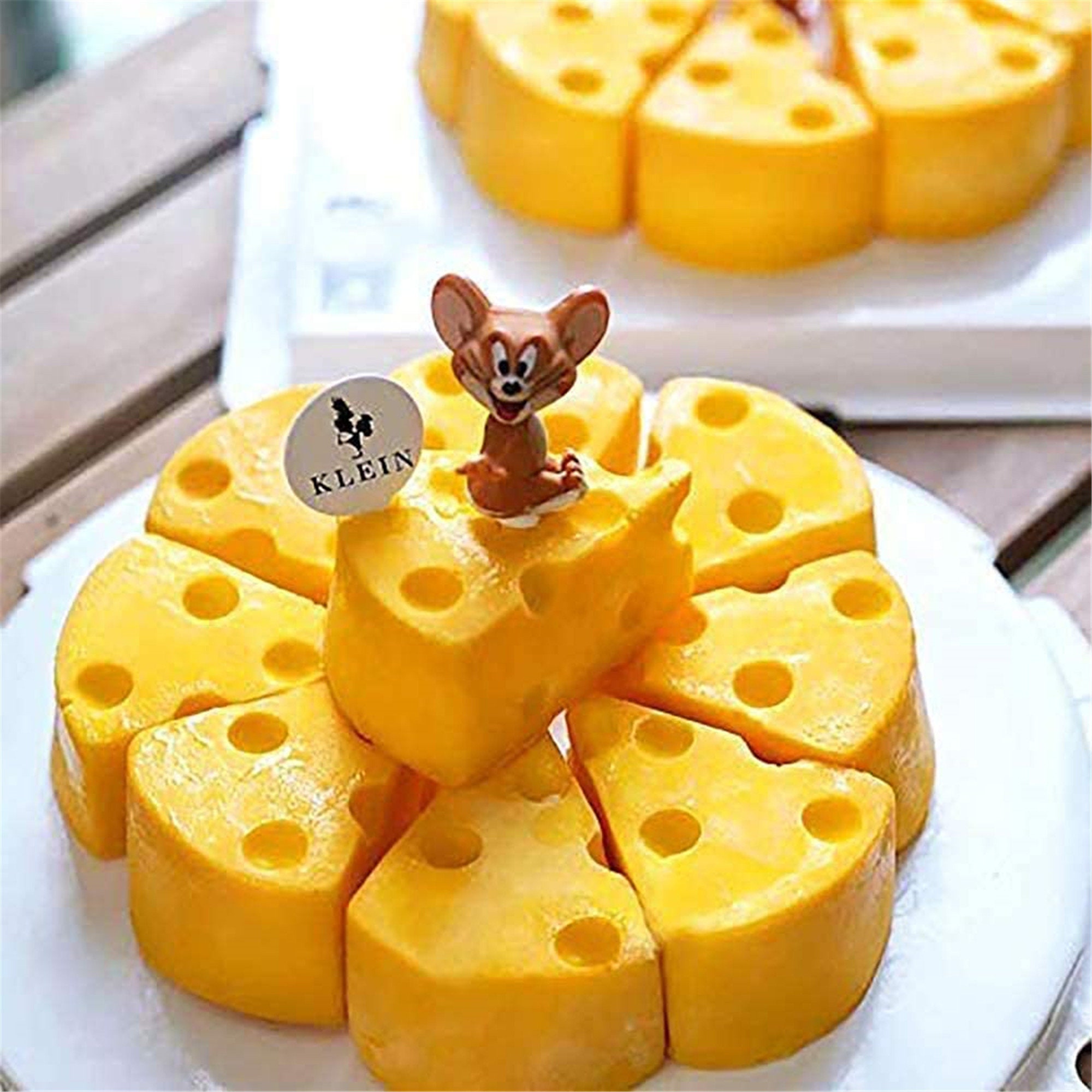 Rolin Roly Silikon Käseform 3D - 8-fach Backform Für Käsekuchen & Schokolade - Antihaft