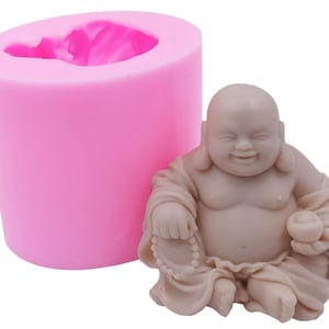 Buddha Silicone Mold: Soap, Candle, Resin, Art Craft