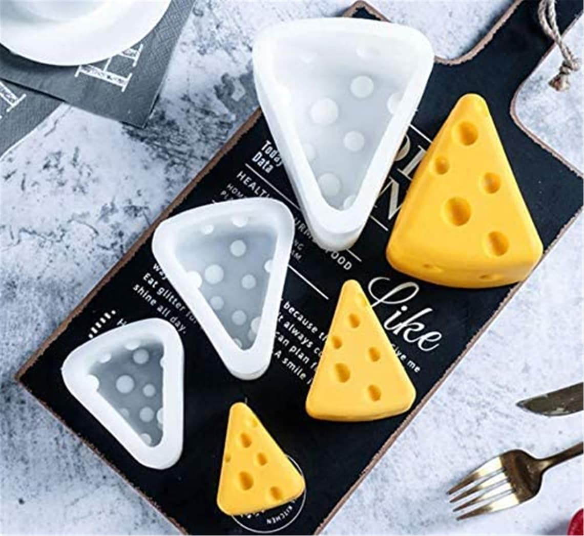 Set of 3 Cheese Shape Mold Silicone Cheese Cake Baking Molds Etsy UK