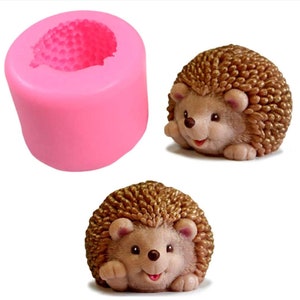 3D Cute Hedgehog Soap Mold Craft Art Silicone Soap Mold DIY Handmade ...