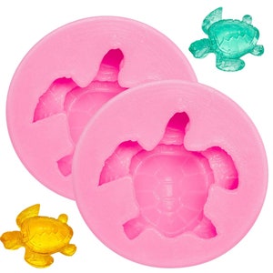 2 stuks Zeeschildpad Siliconen Mal Schildpad Snoep Fondant Schimmel Schildpad Chocolade Maken Mal voor DIY Bakken Taart Desserts Decoratie Gereedschappen