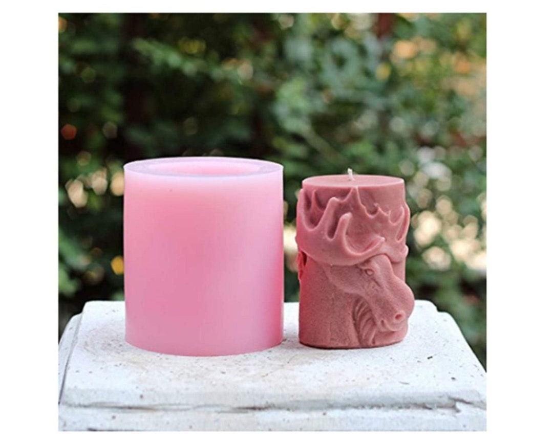 3D Animal Scented Candle Wax Silicone Mold Deer Design Silicone Candle