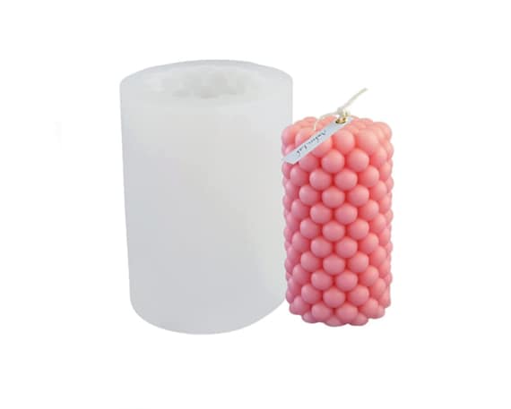 Candle Molds, Pillar Candle Molds Silicone, Bubble Candle Molds for Candle  Making, DIY Aromatherapy Candles, Wax, Soaps, Polymer Clay 