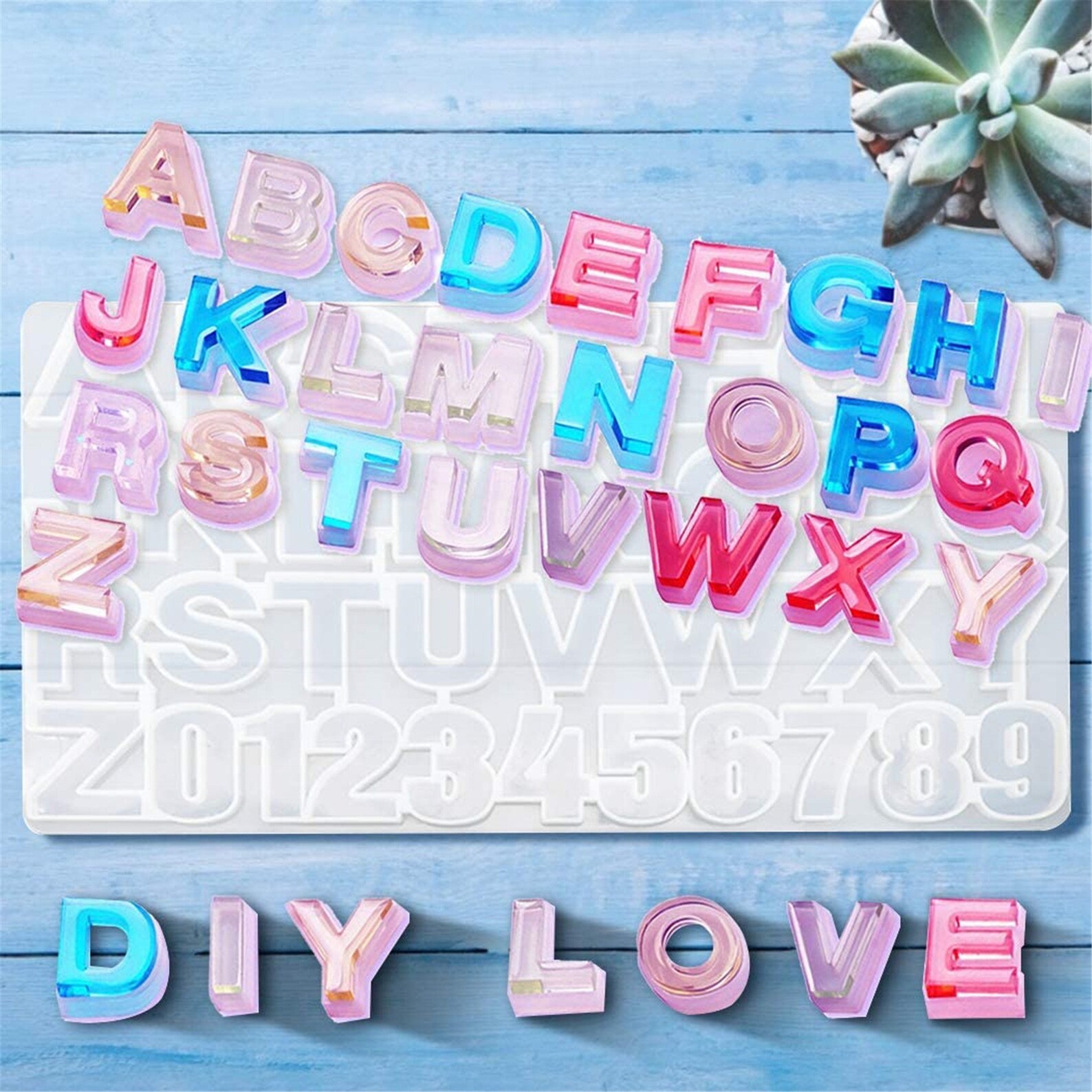 Backward Number Alphabet Mold Reversed Letter Jewelry Making Etsy