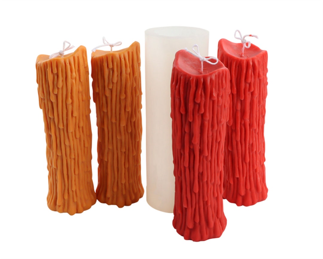 NICAVKIT Lot De 6 Bougies à Bulles En Silicone 3D DIY Moule à Bougies Et Mèche De Bougie, Moules En Silicone Pour L'arrosage Comme Décoration De La