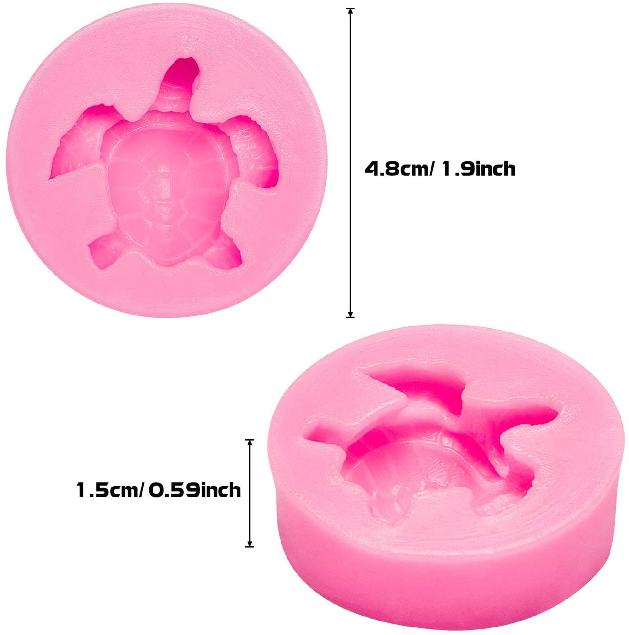 Stampini Silicone Tartarughe Marine - 6 Pezzi Per Cioccolato, Ghiaccio, Saponi - Foto 8