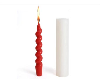 Spiralformad silikonform för ljus: DIY-ljustillverkning