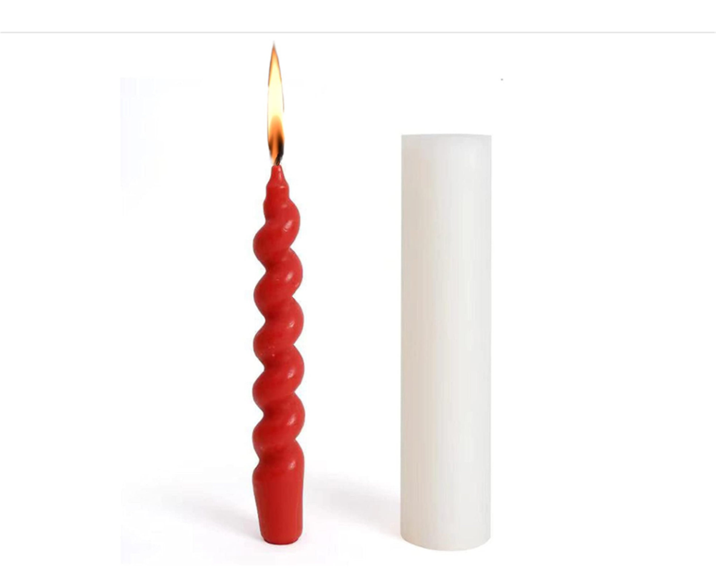 Long Spiral Taper Candle Mold Twisted Silicone Molds For Candle Making Diy  Home Decoration Tools Candle Making Supplies - Candle Molds - AliExpress
